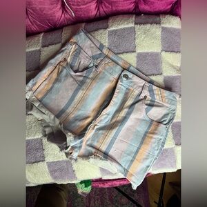 Wild fable multi color stripe shorts size 12